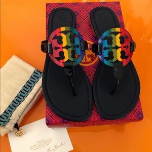 Tory Burch Navy Rainbow Miller
